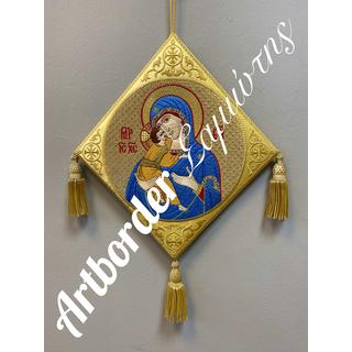 Embroidered epigonatio Panagia KE01