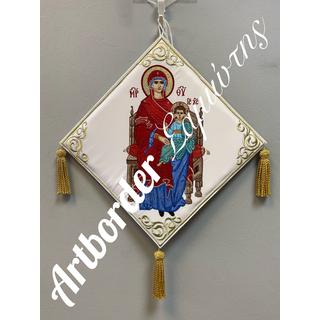 Embroidered epigonatio Panagia KE50